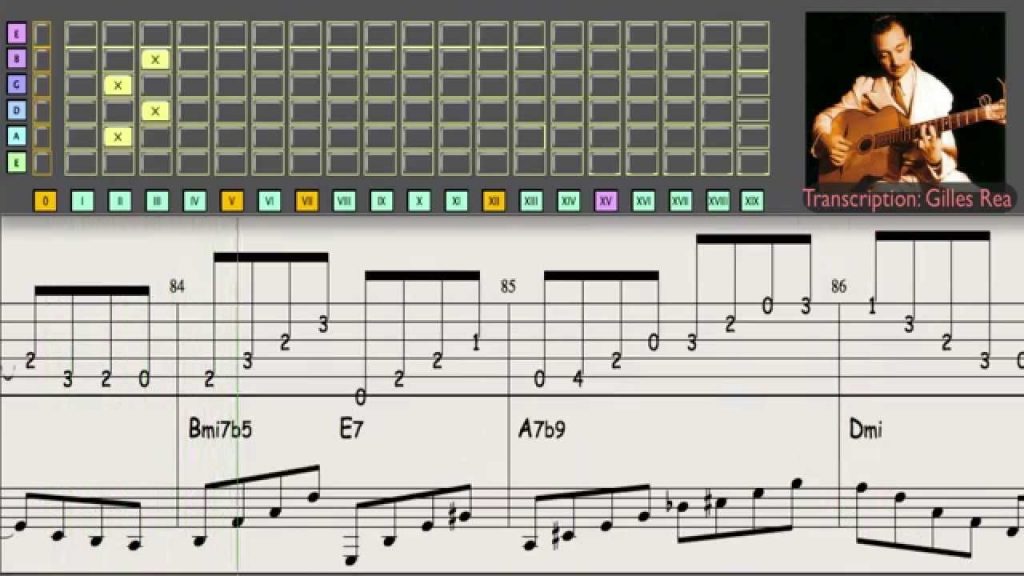 Django Reinhardt - improvisation n°3 - Guitar Transcription
